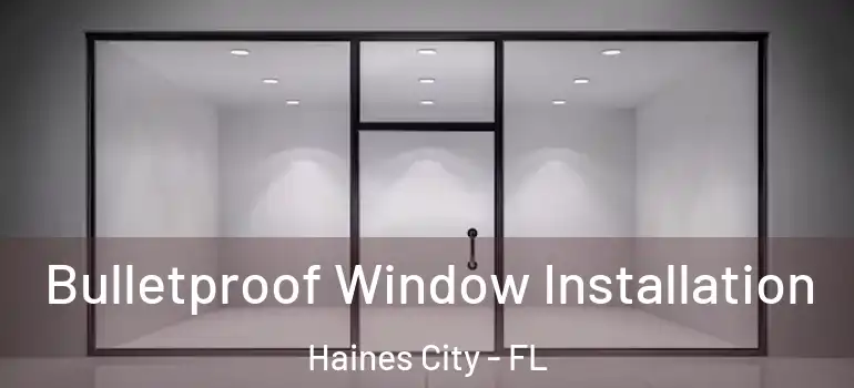 Bulletproof Window Installation Haines City - FL