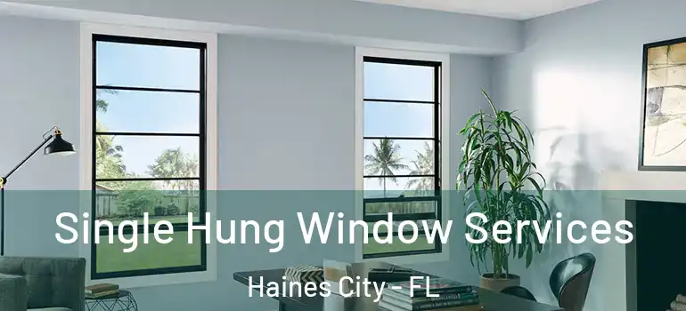 Single Hung Window Services Haines City - FL