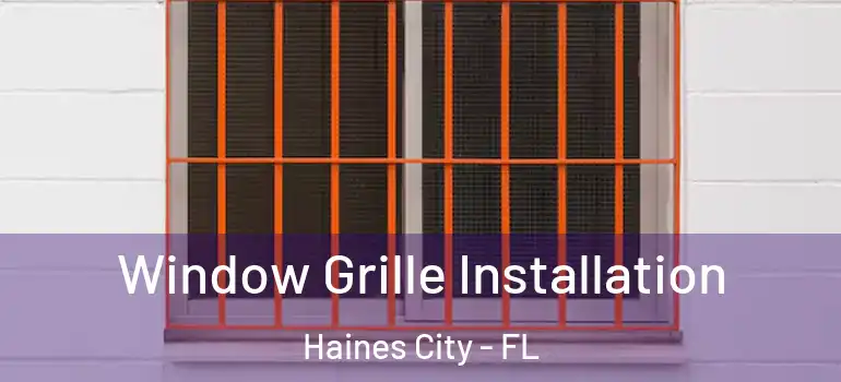 Window Grille Installation Haines City - FL